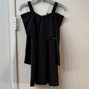 Guess Black Leopard Print Dress